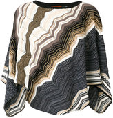 Missoni - zigzag knitted poncho 