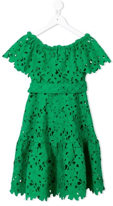 Little Bambah Crochet Off-Shoulder Dress