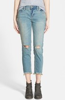 Thumbnail for your product : Free People Destroyed Skinny Jeans (Sitka)