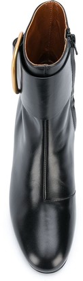 See by Chloe Buckled Leather Ankle Boots