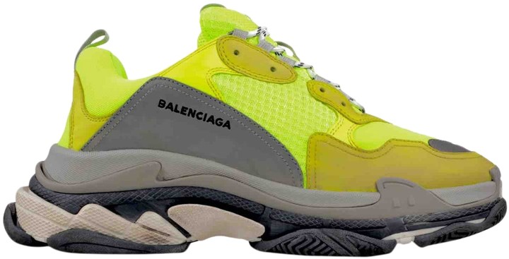 The best Balenciaga Triple S Trainers Green Yellow sneakers