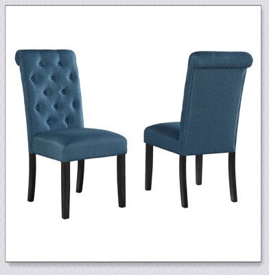 Red Barrel Studio Leviton Solid Wood Tufted Asons Dining Chair Set of 2