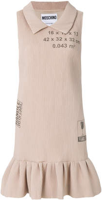 Moschino Handle With Care ribbed dress