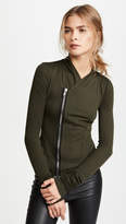 Thumbnail for your product : Rick Owens Lilies Long Sleeve Zip Jacket