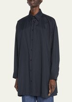 Thumbnail for your product : eskandar Side Paneled Shirt w/ Collar (Long Plus)