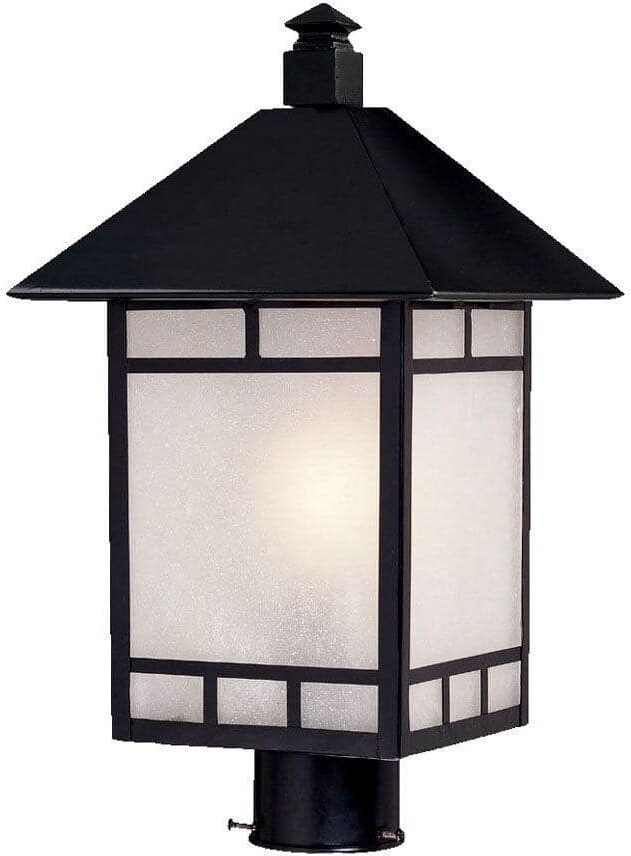 Acclaim Lighting Artisan 1-Light Matte Black Outdoor Post Light