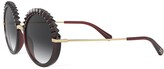 Thumbnail for your product : Dolce & Gabbana Eyewear Plisse round-frame sunglasses