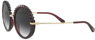 Dolce & Gabbana Eyewear Plisse round-frame sunglasses
