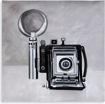 Antique Camera Tablecloth | Gray Indoor/Outdoor Home Decor