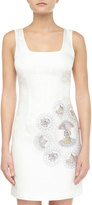 Thumbnail for your product : Cynthia Rowley Floral Faille Tank Dress, White