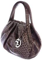 Thumbnail for your product : Giorgio Armani Embossed Leather Handle Bag