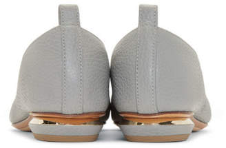 Nicholas Kirkwood Grey Leather Beya Loafers