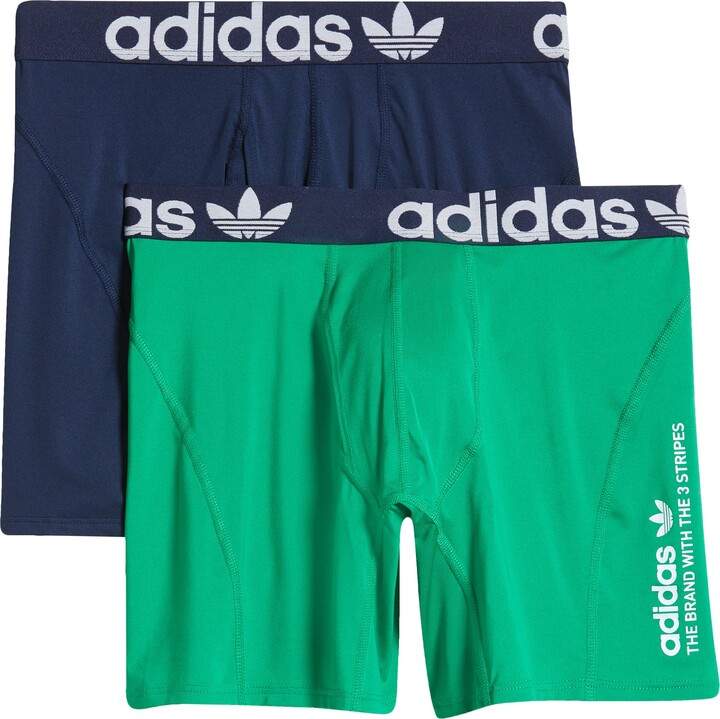 Adidas Mens 2 Pack Climacool Underwear Boxer Briefs, Multicoloured