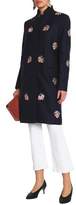 Thumbnail for your product : Vilshenko Embroidered Wool And Camel-Blend Coat