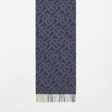 Thumbnail for your product : Burberry Reversible Check and Monogram Cashmere Scarf