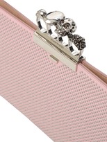 Thumbnail for your product : Alexander McQueen Skull Four Ring Flat Leather Clutch