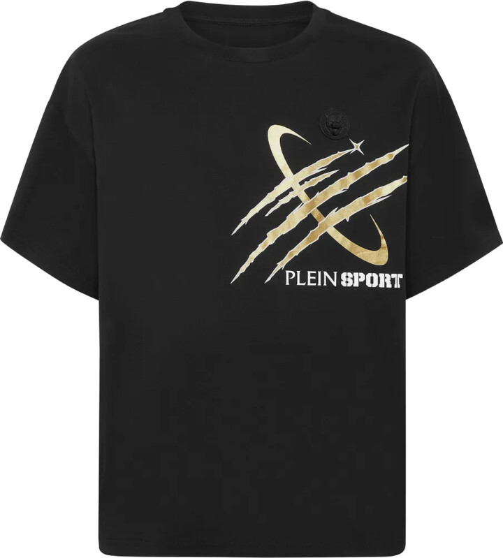 Plein Sport scratch-print T-shirt