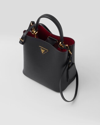 PRADA Medium Saffiano Leather Double Bag Black/ Red - New with Tags bought  05/22