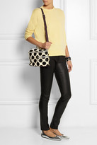 Thumbnail for your product : House of Holland The It Bag calf hair and metallic leather shoulder bag