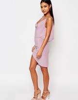 Thumbnail for your product : Club L Cowl Front and Cowl Back Asymmetric Detail Dress