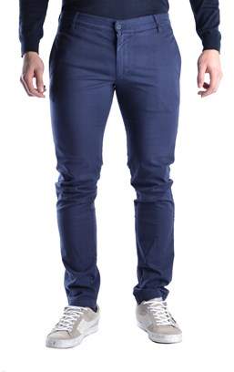 Daniele Alessandrini Men's Blue Cotton Pants.