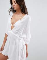 Thumbnail for your product : ASOS Tall DESIGN Tall channel waist beach cover up