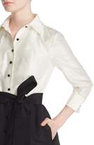 Thumbnail for your product : Carolina Herrera Silk Taffeta Trench Gown