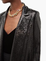 Thumbnail for your product : Galvan Open-front Sequinned Coat - Black