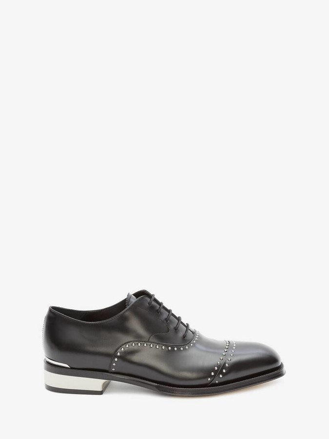 metallic lace up oxfords