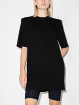 Thumbnail for your product : Frankie Shop Sean padded shoulder T-shirt dress