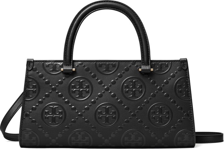 Tory Burch Small T Monogram Embossed Leather Tote