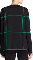 Thumbnail for your product : St. John Grid Knit Cardigan