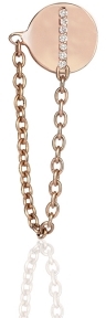 Lumiere Diamond And Chain Stud Earring