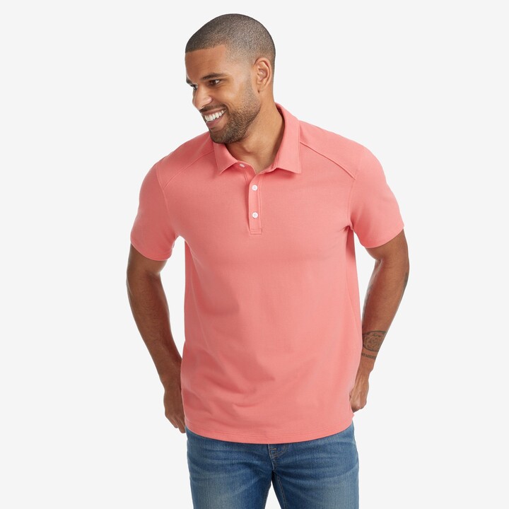 salmon colored polo