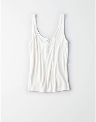 American Eagle AE Soft & Sexy Henley Tank Top