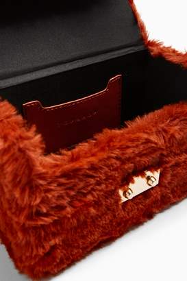 Topshop FIZZ Orange Faux Fur Box Grab Bag