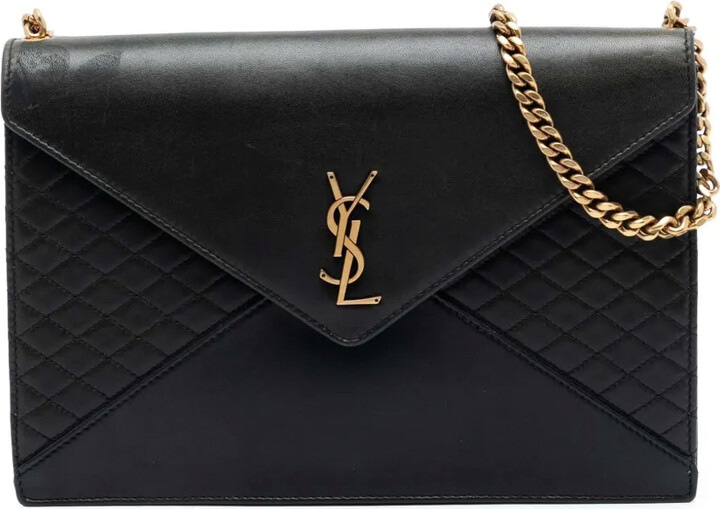 Saint Laurent Pre-Owned 2021 Quilted Lambskin Monogram Gaby shoulder bag