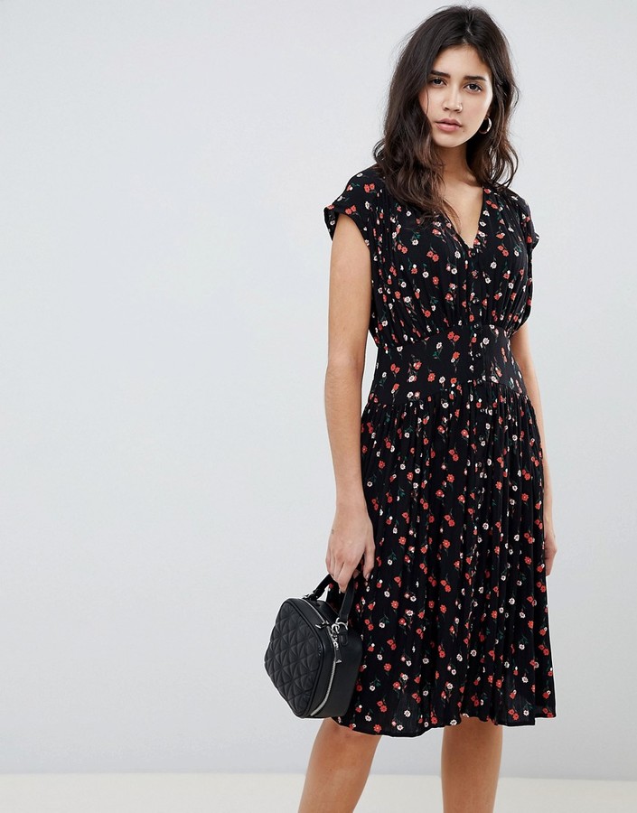 midi length tea dresses
