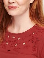 Thumbnail for your product : Old Navy Maternity Eyelet Top