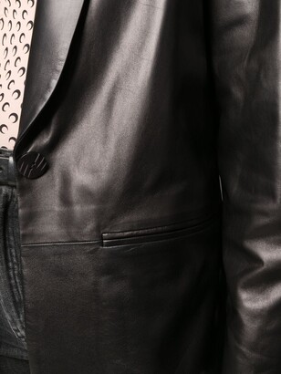 Drome Slim-Cut Leather Blazer