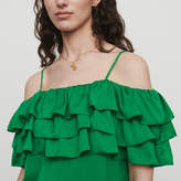 Thumbnail for your product : Maje Strappy top with ruffles