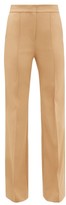 Thumbnail for your product : Diane von Furstenberg Kimberley Flared-cuff Technical-twill Trousers - Camel