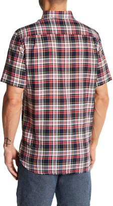 Joe Fresh Madras Plaid Short Sleeve Standard Fit Shirt