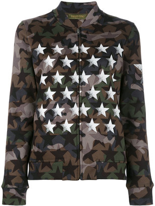 Valentino Camustars bomber jacket - women - Cotton/Polyamide - S