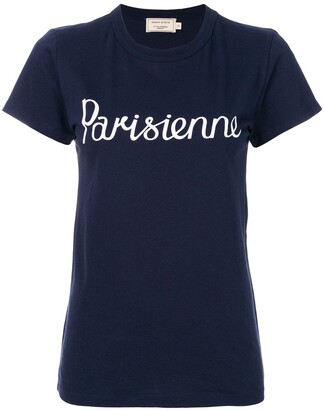 MAISON KITSUNÉ Parisienne-print cotton T-shirt