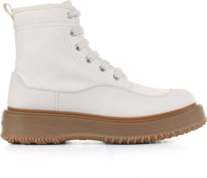 Hogan Untraditional Canvas Ankle Boot - ShopStyle