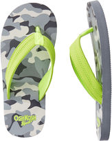 Thumbnail for your product : Osh Kosh OshKosh Camo Flip Flops
			
				
				
					[div class="add-to-hearting" ]
						
							[input type="checkbox" name="hearting" id="888737043480-pdp" data-product-id="V_OKS15FF102" data-color="Color" data-unhearting-href="/on/demandware.store/Sites-Carters-Site/default/Hearting-UnHeartProduct?pid=888737043480" data-hearting-href="/on/demandware.store/Sites-Carters-Site/default/Hearting-HeartProduct?pid=888737043480&page=pdp" /]
							
						[label for="888737043480-pdp"][/label]
					[/div]