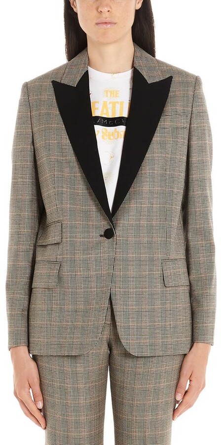 stella mccartney plaid coat