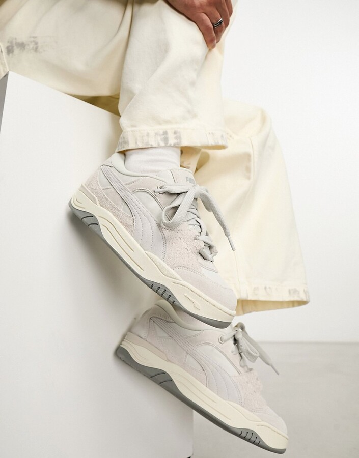 Puma 180-Tones sneakers in off-white with gray detail - ShopStyle