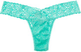 Thumbnail for your product : Hanky Panky Signature low-rise metallic stretch-lace thong